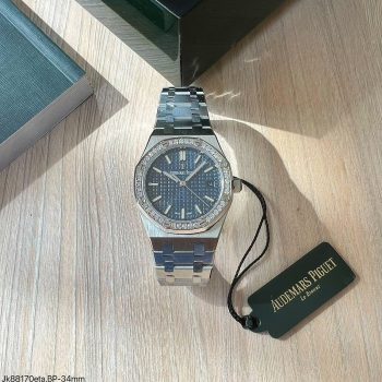 SUPER CLONE MÁQUINA ETA - AUDEMARS PIGUET ROYAL OAK 34MM AZUL BRILHANTE-0
