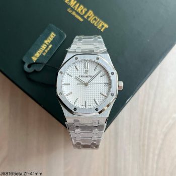 SUPER CLONE MÁQUINA ETA - AUDEMARS PIGUET ROYAL OAK 41MM BRANCO-0