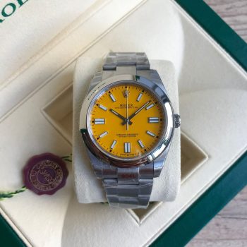 SUPER CLONE MÁQUINA ETA - ROLEX OYSTER PERPETUAL AMARELO 41MM-0
