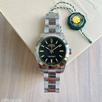 SUPER CLONE MÁQUINA ETA - ROLEX MILGAUSS PRETO OYSTER 40MM-0