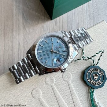 SUPER CLONE MÁQUINA ETA - ROLEX DAY-DATE II AZUL 40MM-0