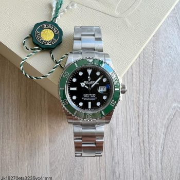 SUPER CLONE MÁQUINA ETA - ROLEX SUBMARINER VERDE PRETO STARBUCKS 41MM-0