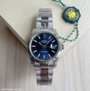 SUPER CLONE MÁQUINA ETA - ROLEX DATEJUST AZUL OYSTER 41MM-0