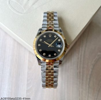 SUPER CLONE MÁQUINA ETA - ROLEX DATEJUST JUBILEE BRILHANTE 41MM-0