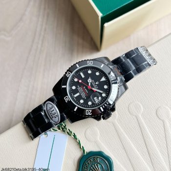 SUPER CLONE MÁQUINA ETA - ROLEX SUBMARINER PRETO BLAKEN 40MM-0