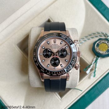 SUPER CLONE MÁQUINA ETA - ROLEX DAYTONA ROSE BORRACHA 40MM-0
