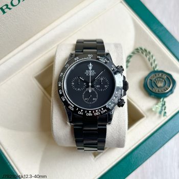 SUPER CLONE MÁQUINA ETA - ROLEX DAYTONA BLAKEN PRETO 40MM-0