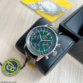 SUPER CLONE MÁQUINA ETA - BREITLING NAVITIMER B01 VERDE 42MM-0