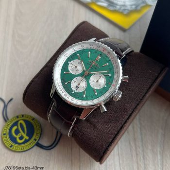 SUPER CLONE MÁQUINA ETA - BREITLING NAVITIMER 1 VERDE 43MM-0