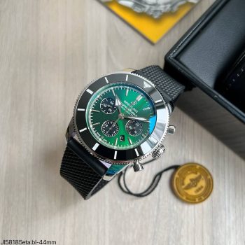 SUPER CLONE MÁQUINA ETA - BREITLING SUPEROCEAN HERITAGE II BORRACHA 44MM VERDE-0