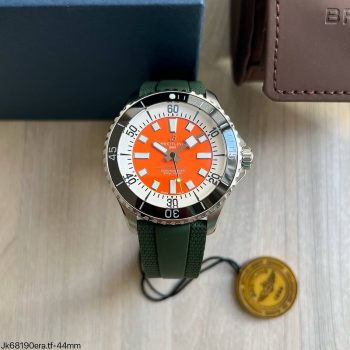 SUPER CLONE MÁQUINA ETA - BREITLING SUPEROCEAN KELLY SLATE LARANJA 44MM-0