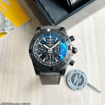 SUPER CLONE MÁQUINA ETA - BREITLING CHRONOMAT 44MM PRETO-0