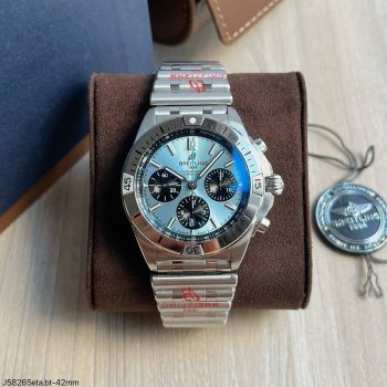 SUPER CLONE MÁQUINA ETA - BREITLING CHRONOMAT 42MM AZUL-0