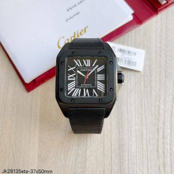 SUPER CLONE MÁQUINA ETA - CARTIER SANTOS PRETO PVD 37MM-0