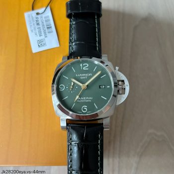 SUPER CLONE MÁQUINA ETA - PANERAI LUMINOR GMT PRATA VERDE 44MM-0