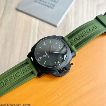 SUPER CLONE MÁQUINA ETA - PANERAI LUMINOR PRETO VERDE 44MM-0