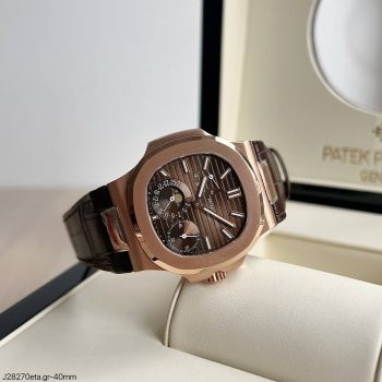 SUPER CLONE MÁQUINA ETA - PATEK PHILIPPE NAUTILUS 40MM ROSE-0